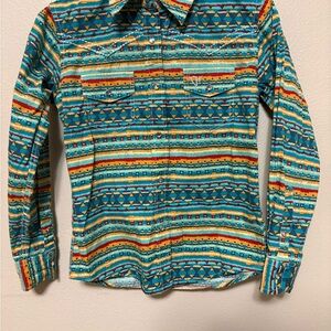 Girls Snap Western Button Down (7/8)